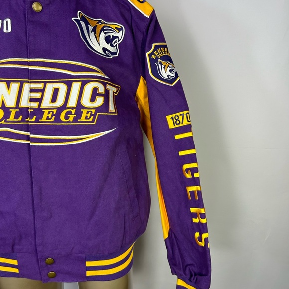 Benedict College Racing Jacket NWT - Picture 2 of 12